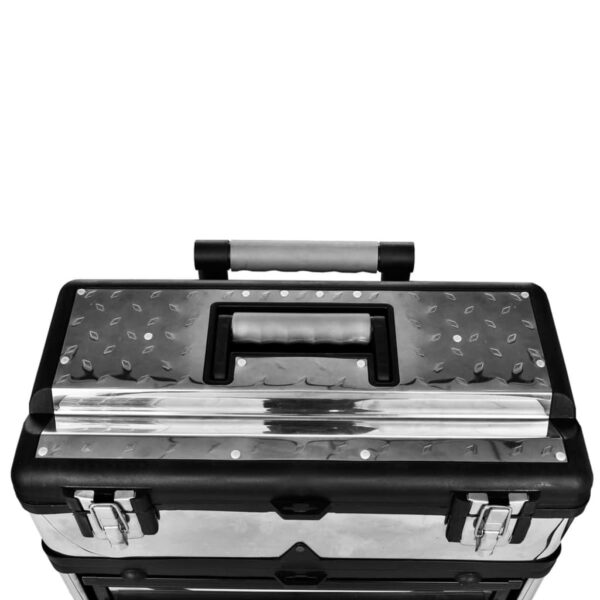 3-Part Rolling Tool Box with 2 Wheels - Image 2