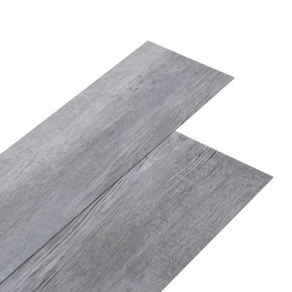 vidaXL PVC Flooring Planks 5.02 m² 2 mm Self-adhesive Matt Wood Grey - Image 2