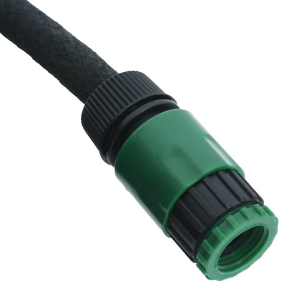 vidaXL Garden Soaker Hose Black 0.6" 10 m Rubber - Image 5