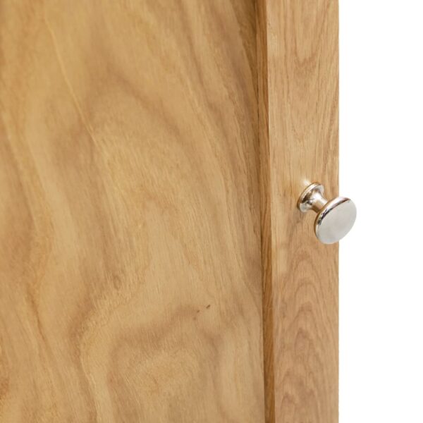 vidaXL Corner Cabinet 59x36x180 cm Solid Oak Wood - Image 7