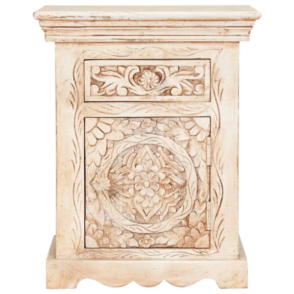 vidaXL Bedside Cabinet 40x30x50 cm Solid Mango Wood - Image 2