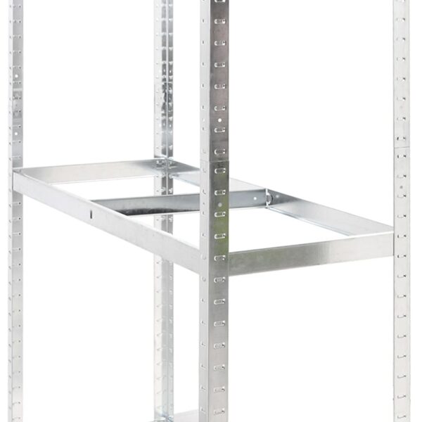 vidaXL 2-Layer Tire Rack Silver 110x40x180 cm Steel - Image 7
