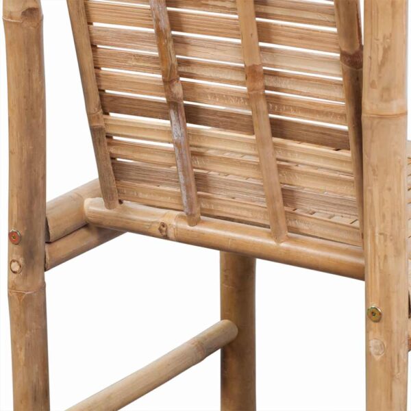 vidaXL Bar Stools 2 pcs Bamboo - Image 10