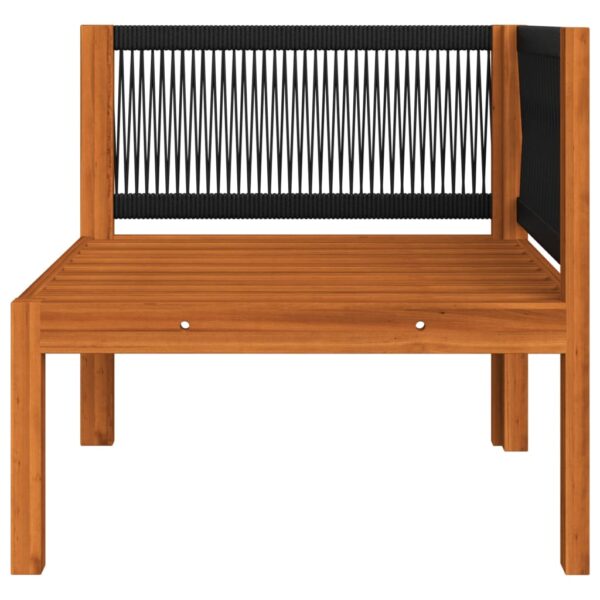 vidaXL 4-Seater Garden Sofa with Cushion Wood Acacia&Rope - Image 10