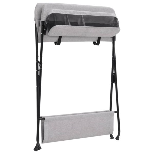 vidaXL Changing Table Light Grey Iron - Image 5