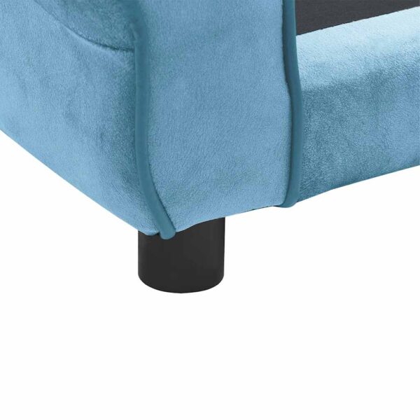 vidaXL Dog Sofa Turquoise 72x45x30 cm Plush - Image 6