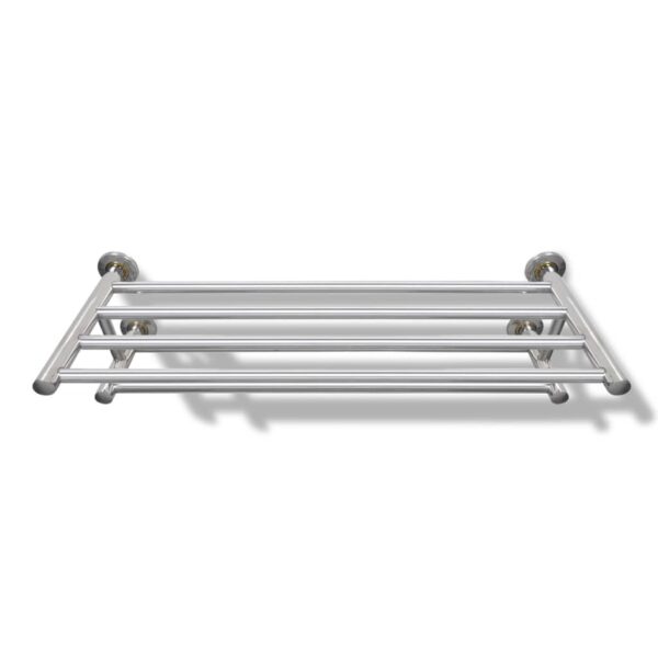 vidaXL Stainless Steel Towel Rack 6 Tubes - Image 3