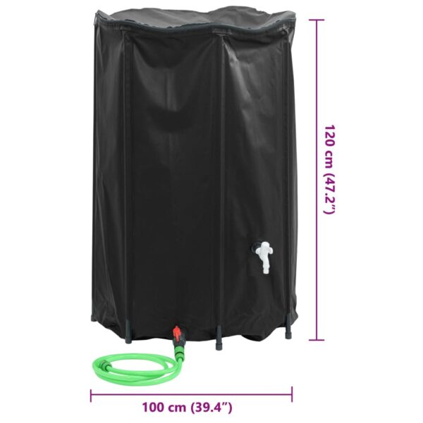 vidaXL Water Tank with Tap Foldable 1000 L PVC - Image 10