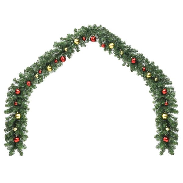 vidaXL Christmas Garland Decorated with Baubles 5 m - Image 2