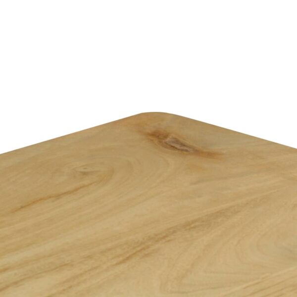 vidaXL Console Table 120x35x76 cm Solid Wood Mango and Steel - Image 6