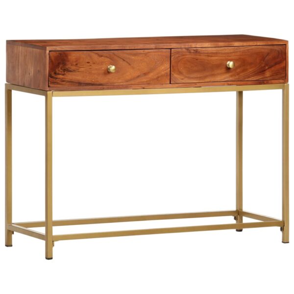 vidaXL Console Table 100x35x76 cm Solid Wood Acacia - Image 14