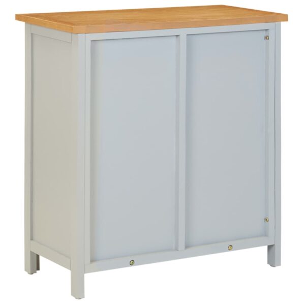 vidaXL Cupboard 70x35x75 cm Solid Oak Wood - Image 4