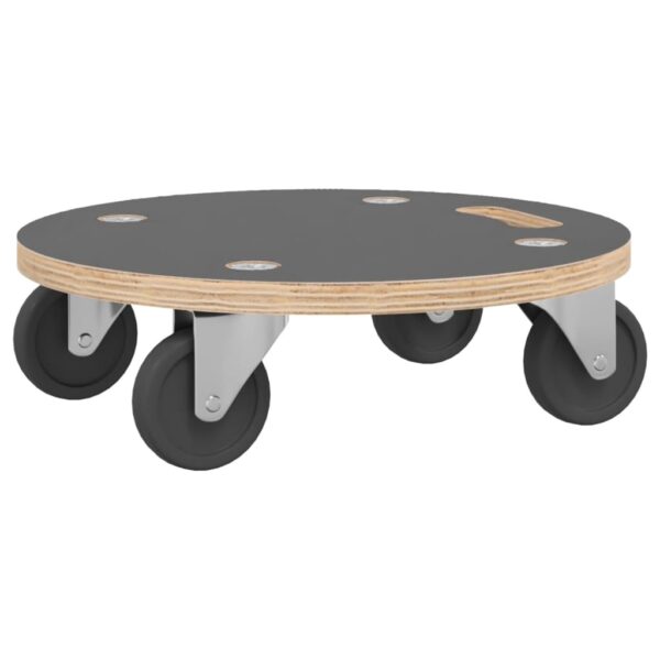 vidaXL Transport Trolleys 2 pcs Round Ø38x11.5 cm 250 kg - Image 3