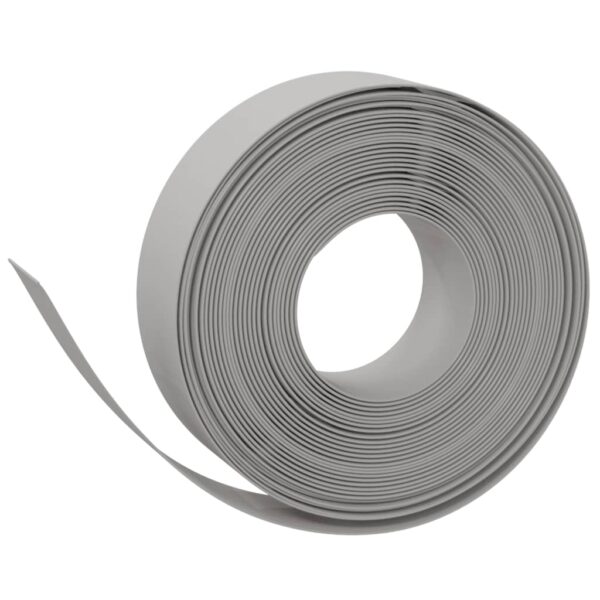 vidaXL Garden Edging Grey 10 m 15 cm Polyethylene - Image 2