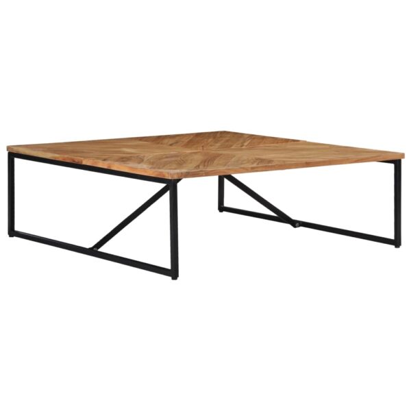 vidaXL Coffee Table 110x110x36 cm Solid Acacia Wood - Image 3