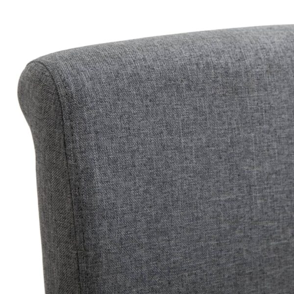 vidaXL Dining Chairs 2 pcs Grey Fabric - Image 7