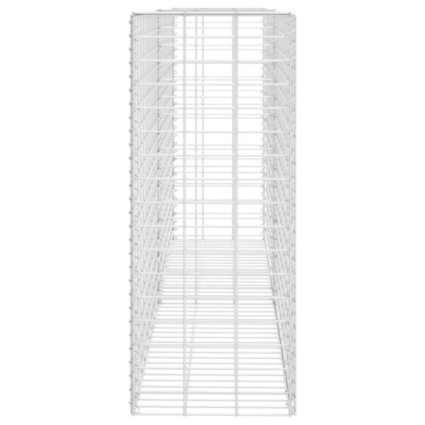 vidaXL Gabion Basket Galvanised Steel 85x30x200 cm - Image 4