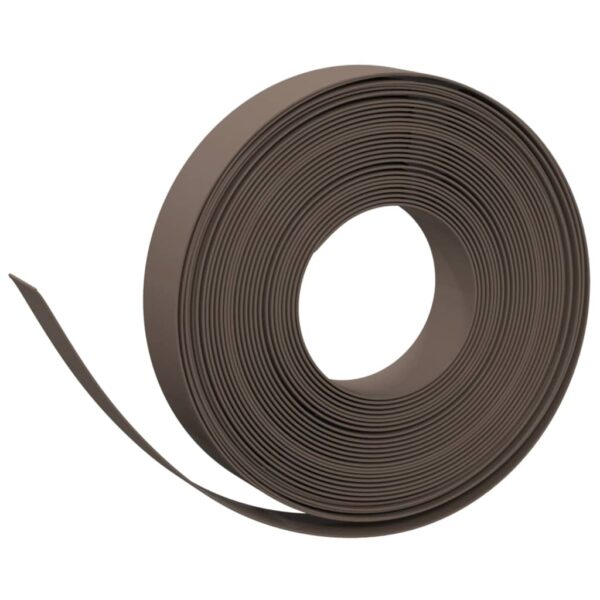 vidaXL Garden Edging Brown 10 m 10 cm Polyethylene - Image 2