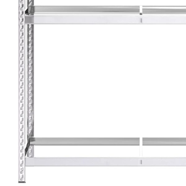 vidaXL 2-Layer Tire Rack Silver 110x40x180 cm Steel - Image 6