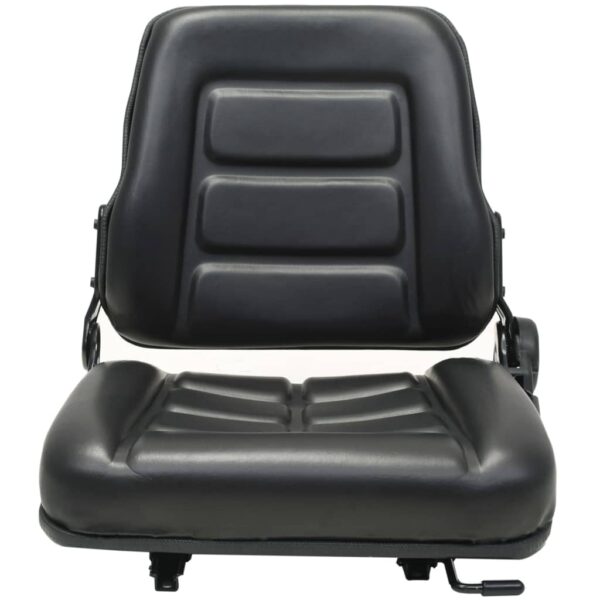 vidaXL Forklift & Tractor Seat with Adjustable Backrest Black - Image 2