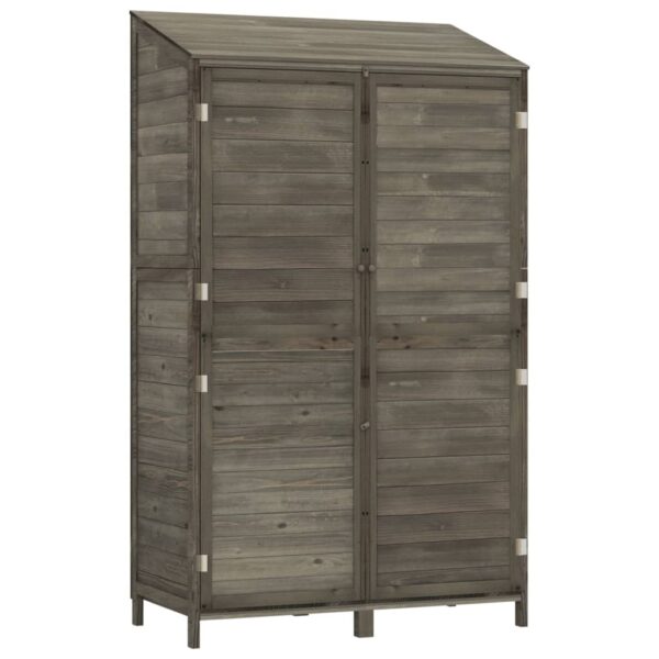 vidaXL Garden Shed Anthracite 102x52x174.5 cm Solid Wood Fir - Image 2
