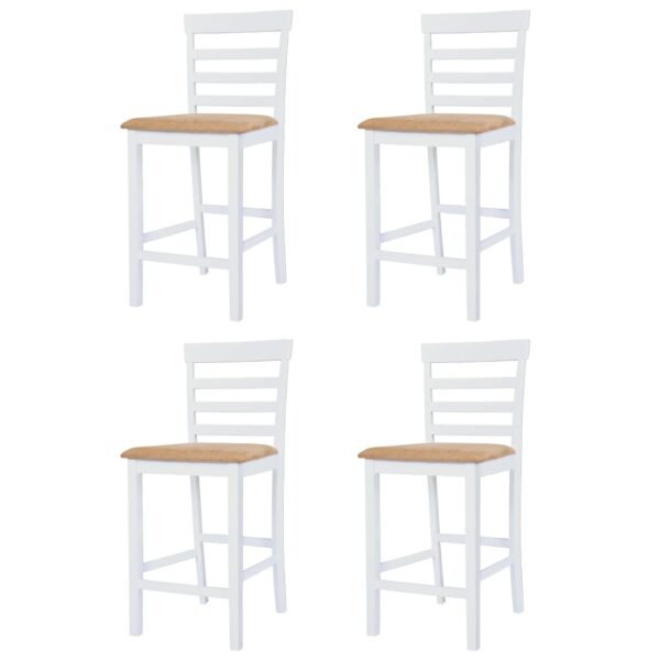 vidaXL Bar Table and Stool Set 5 Pieces MDF Dark Brown - Image 5