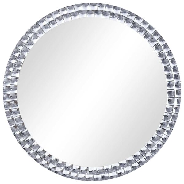 vidaXL Wall Mirror 40 cm Tempered Glass - Image 2