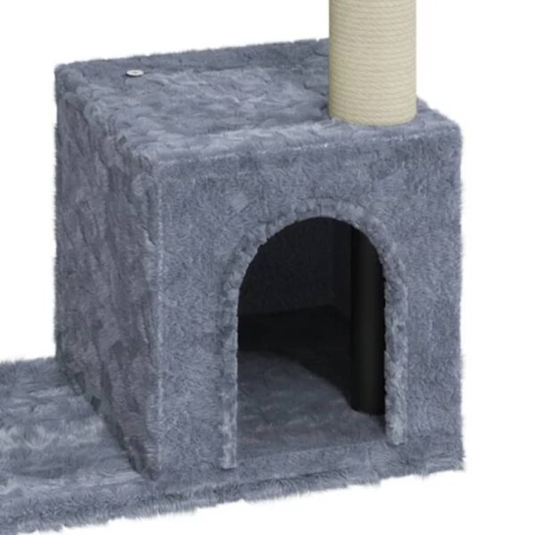 vidaXL Cat Tree with Sisal Scratching Posts Light Grey 70 cm - Image 5