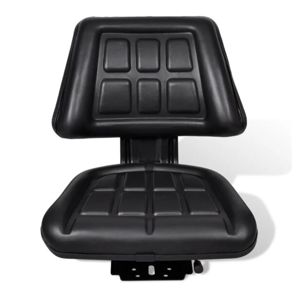 vidaXL Tractor Seat with Backrest Black - Image 2