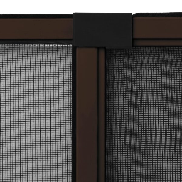 vidaXL Extendable Insect Screen for Windows Brown (75-143)x50 cm - Image 8