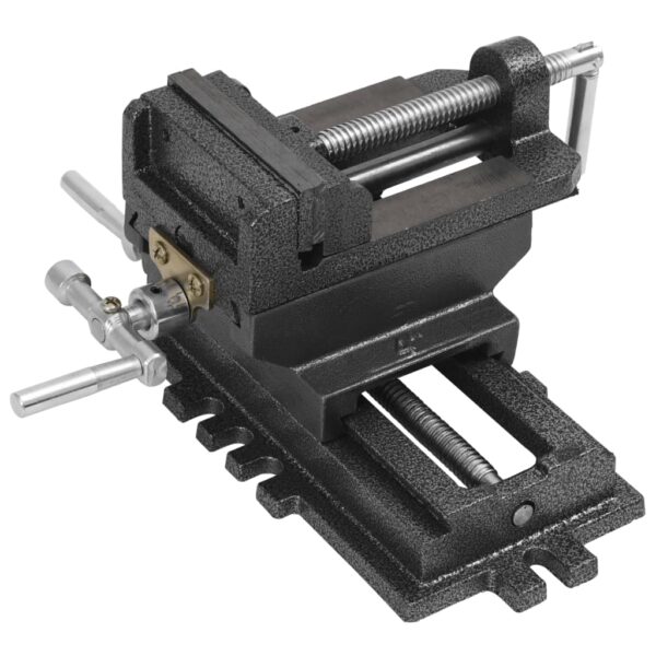 vidaXL Manually Operated Cross Slide Drill Press Vice 78 mm - Image 5