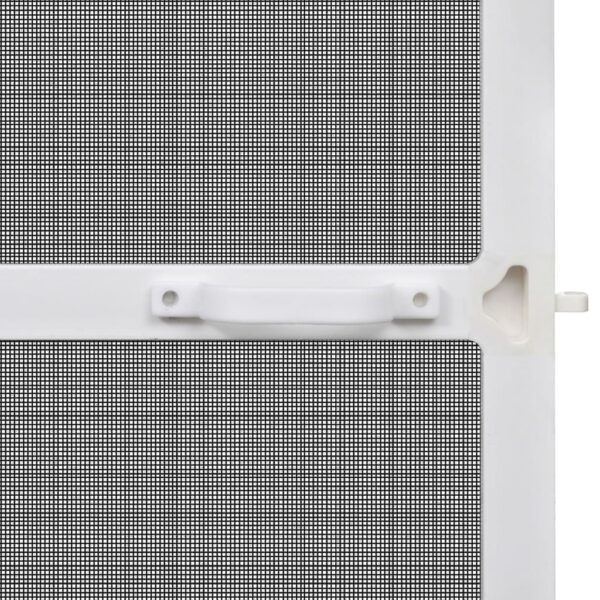 White Hinged Insect Screen for Doors 100 x 215 cm - Image 4
