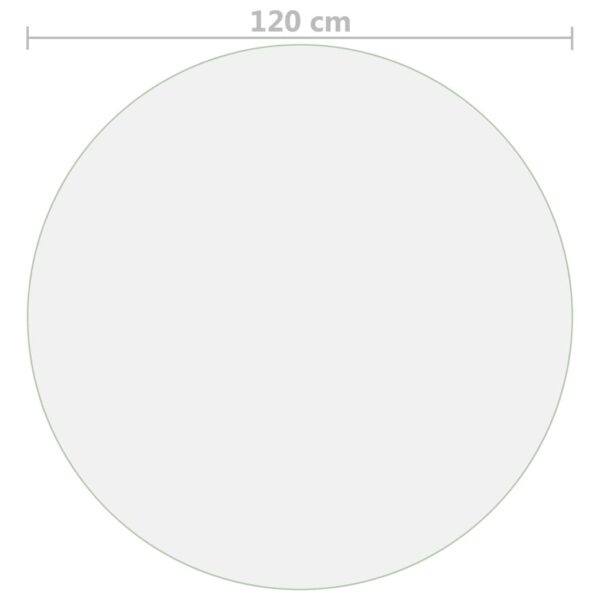 vidaXL Table Protector Matte Ø 120 cm 1.6 mm PVC - Image 5
