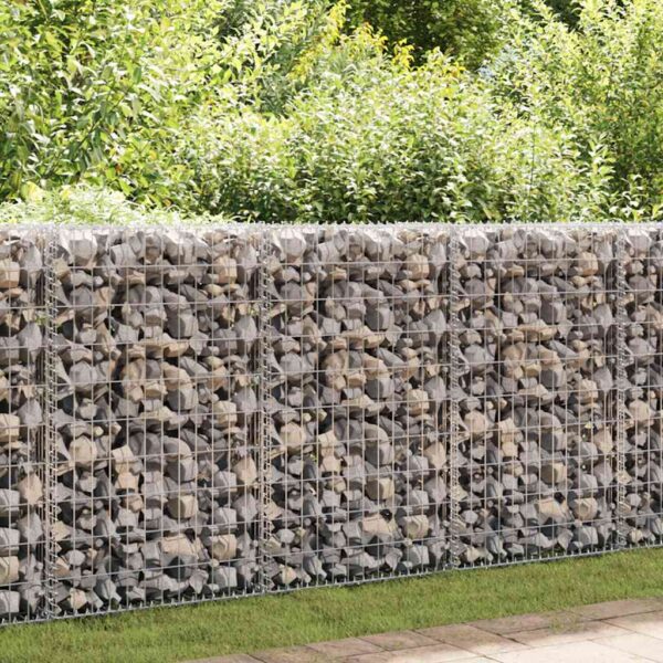 vidaXL Gabion Basket Galvanised Steel 100x50x100 cm - Image 1