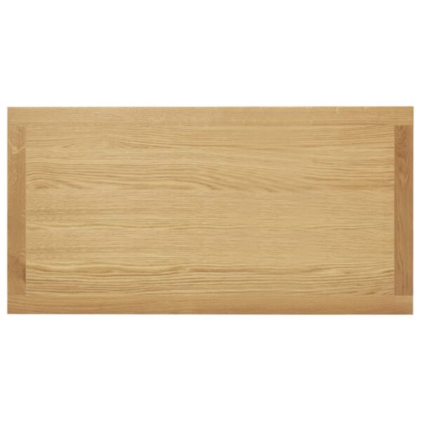vidaXL Coffee Table 110x55x40 cm Solid Oak Wood - Image 4