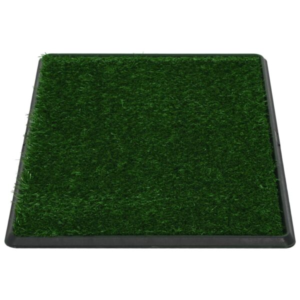 vidaXL Pet Toilet with Tray & Faux Turf Green 76x51x3 cm WC - Image 3