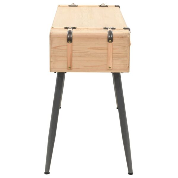 vidaXL Console Table Solid Fir Wood 115x40.5x76 cm - Image 4