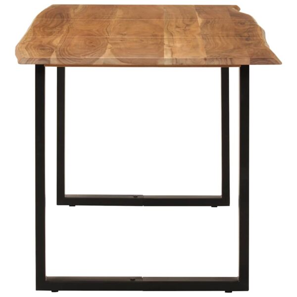 vidaXL Dining Table 154x80x76 cm Solid Acacia Wood - Image 5