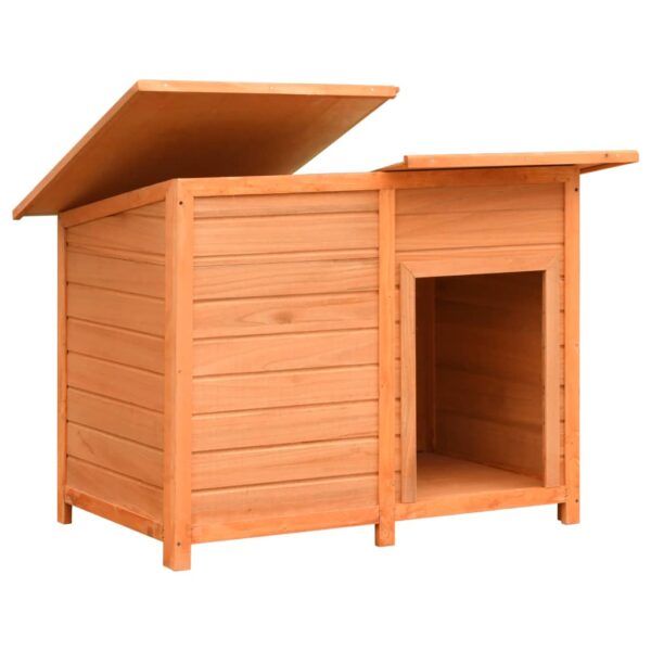 vidaXL Dog Cage Solid Pine & Fir Wood 120x77x86 cm - Image 3