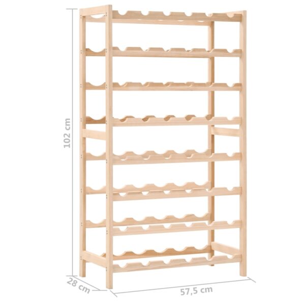 vidaXL Wine Rack Cedar Wood 57.5x28x102 cm - Image 8