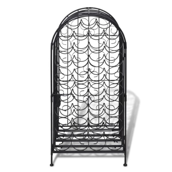 vidaXL Wine Rack for 35 Bottles Metal - Image 4