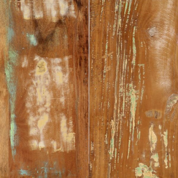 vidaXL Dining Table 160x80x75 cm Solid Reclaimed Wood - Image 7
