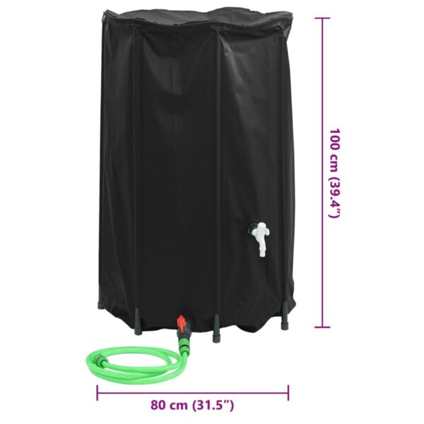 vidaXL Water Tank with Tap Foldable 500 L PVC - Image 10