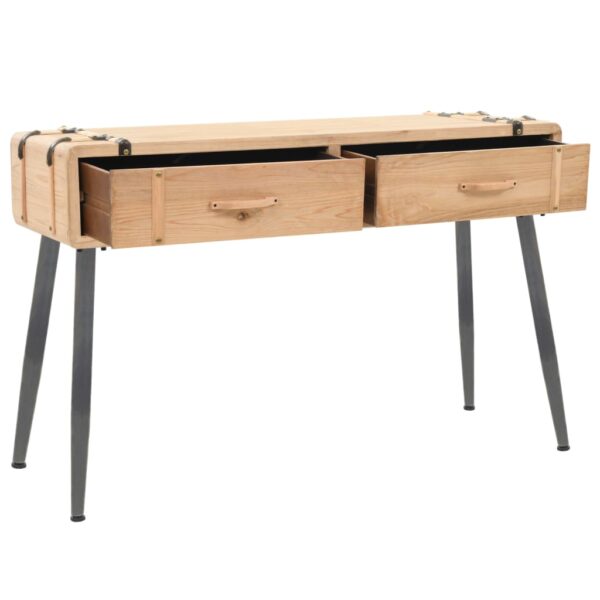 vidaXL Console Table Solid Fir Wood 115x40.5x76 cm - Image 6