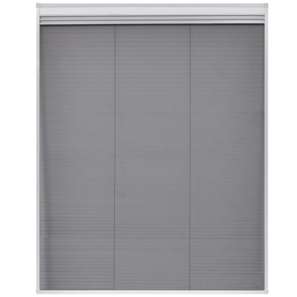 vidaXL Plisse Insect Screen for Windows Aluminium 80x100 cm with Shade - Image 4