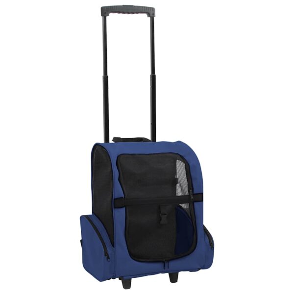 vidaXL Blue Foldable Multipurpose Pet Trolley - Image 1