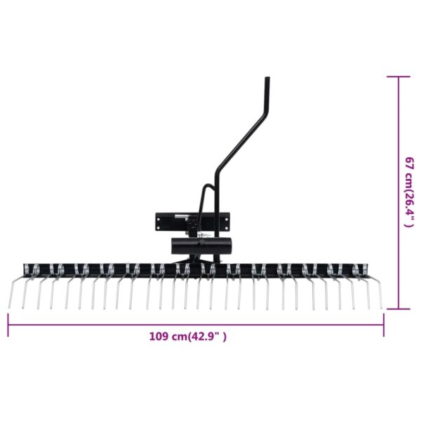 vidaXL Scarifier for Ride-on Mower 109 cm - Image 8