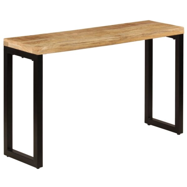 vidaXL Console Table 120x35x76 cm Solid Wood Mango and Steel - Image 14