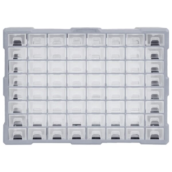 vidaXL Multi-drawer Organiser with 64 Drawers 52x16x37.5 cm - Image 3