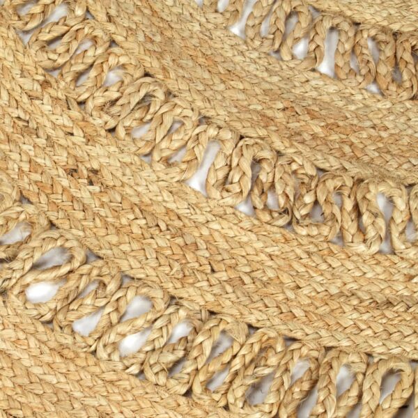 vidaXL Handmade Rug Braided Jute 90 cm - Image 4